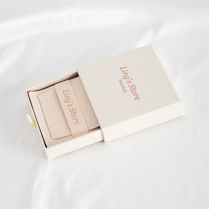 24Sets Personalized Custom Logo Jewelry Gift Box with High Quailty Microfiber Velvet Envelope Bag Rings Earrings Organizer Pouch