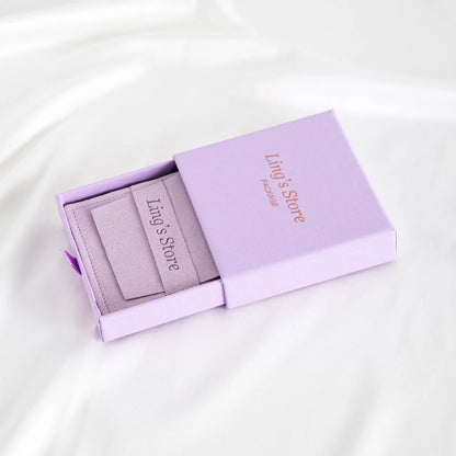 24Sets Personalized Custom Logo Jewelry Gift Box with High Quailty Microfiber Velvet Envelope Bag Rings Earrings Organizer Pouch